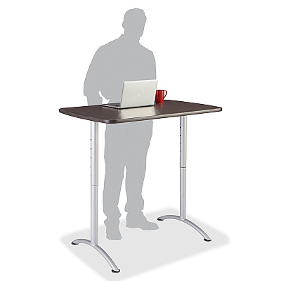 Iceberg Walnut Top Sit-to-Stand Table (ICE69305)