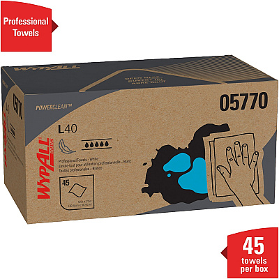 Wypall Power Clean L40 Extra Absorbent Towels (KCC05770)