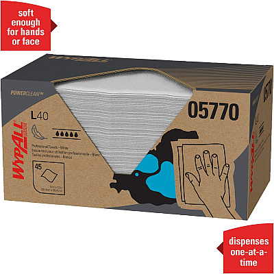 Wypall Power Clean L40 Extra Absorbent Towels (KCC05770)