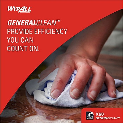 Wypall GeneralClean X60 Multi-Task Cleaning Cloth Jumbo Roll (KCC34955)