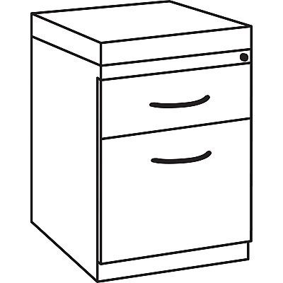 Lorell Premium Box/File Mobile File Cabinet with Arm Pull (LLR79133)
