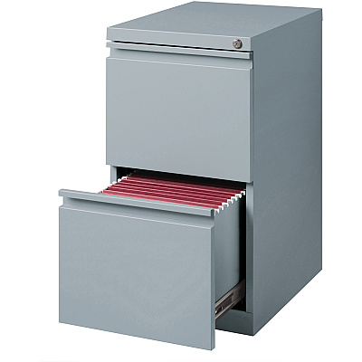 Lorell 20" File/File Mobile File Cabinet with Full-Width Pull (LLR79136)