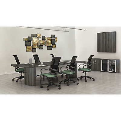 Mayline Gray Laminate Medina Conference Tabletop (MLNMNMT72STLGS)
