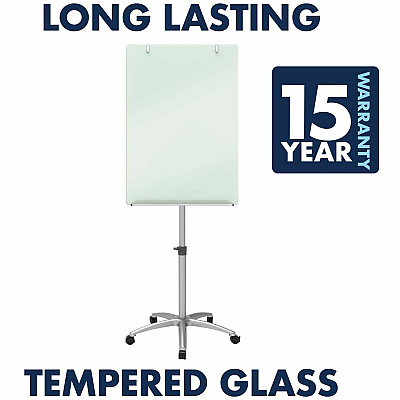 Quartet Infinity Mobile Easel with Glass Dry-Erase Board (QRTECM32G)