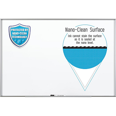 Quartet Fusion Nano-Clean Magnetic Dry-Erase Board (QRTNA4836F)