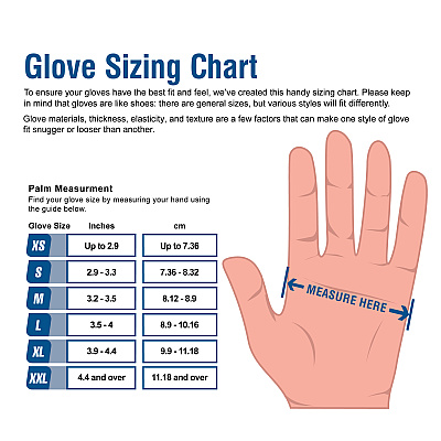 Ammex Blue Small Nitrile PF Gloves (X342100)