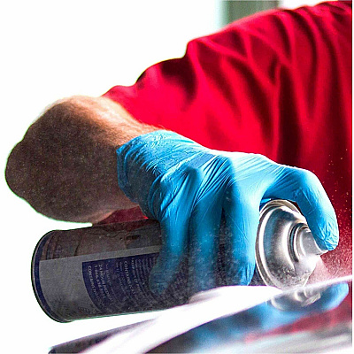 Ammex Blue Small Nitrile PF Gloves (X342100)
