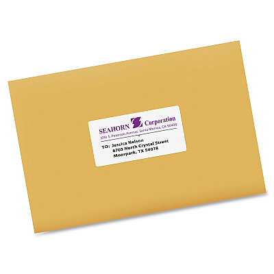Avery Shipping Labels, Sure Feed, 2"x4" , 2500 Glossy Labels (AVE95945)