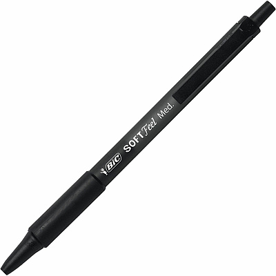 BIC SoftFeel Retractable Ball Pens (BICSCSM361BK)