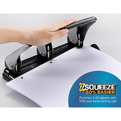 Bostitch EZ Squeeze 40-sheet 3-Hole Punch (BOSHP40)