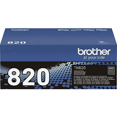 Brother Genuine TN820 Mono Laser Black Toner Cartridge