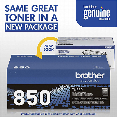 Brother Genuine TN850 High Yield Mono Laser Black Toner Cartridge