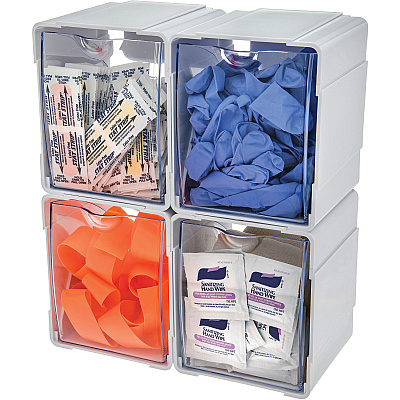 deflecto Tilt Bin Interlocking Storage Organizer (DEF421103)