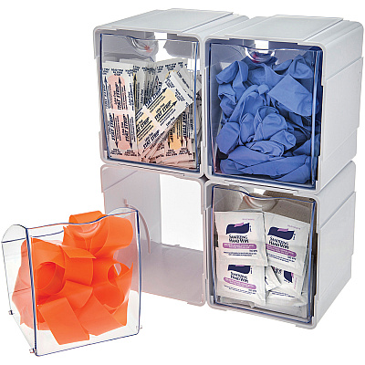 deflecto Tilt Bin Interlocking Storage Organizer (DEF421103)