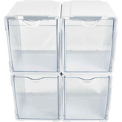 deflecto Tilt Bin Interlocking Storage Organizer (DEF421103)
