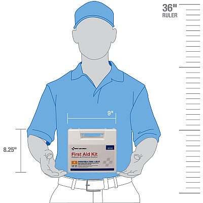 First Aid Only 25-Person Bulk Plastic First Aid Kit - ANSI Compliant (FAO90588)