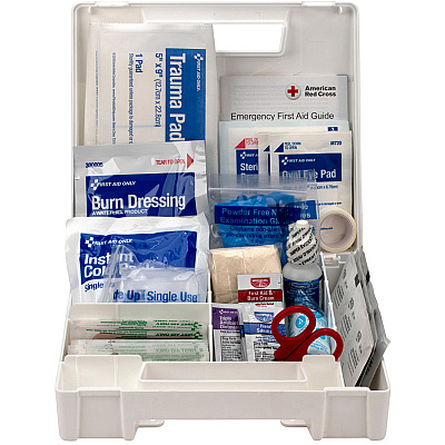 First Aid Only 25-Person Bulk Plastic First Aid Kit - ANSI Compliant (FAO90588)