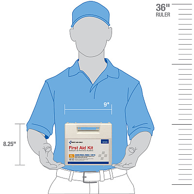 First Aid Only 25-Person Bulk Plastic First Aid Kit - ANSI Compliant (FAO90589)