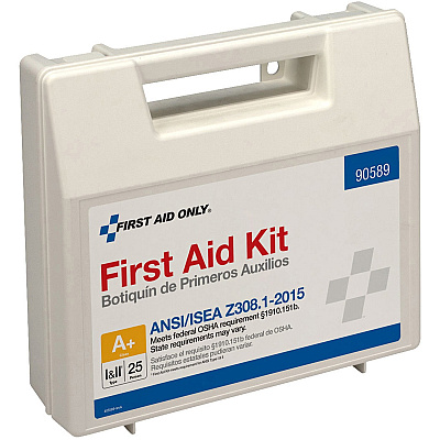 First Aid Only 25-Person Bulk Plastic First Aid Kit - ANSI Compliant (FAO90589)
