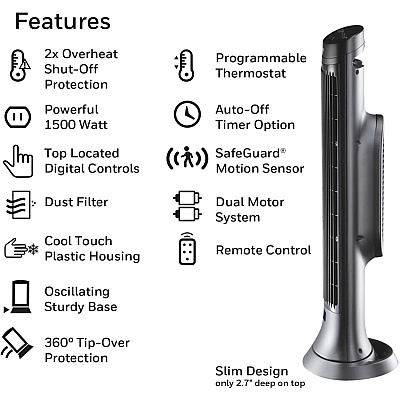 Honeywell Motion Sensor Ceramic Heater (HWLHCE323V)