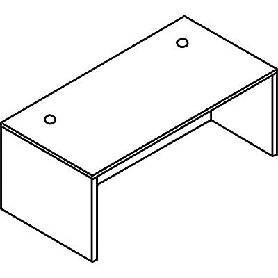 Lorell Chateau Series Rectangular desk (LLR34301)