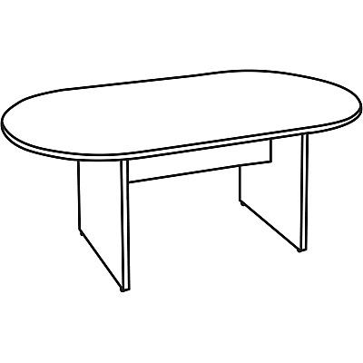 Lorell Chateau Series 8' Oval Conference Tabletop (LLR34342)