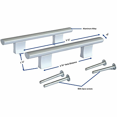 Lorell Chateau Series Laminate Drawer Modern Pulls (LLR34346)