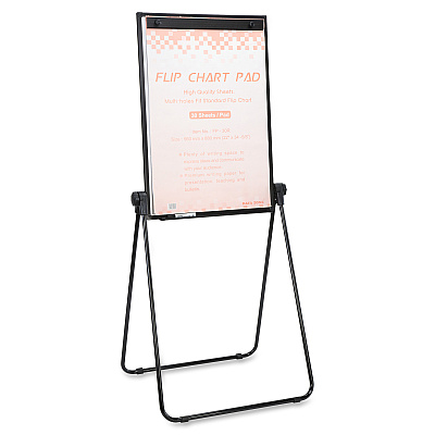 Lorell 2-sided Dry-Erase Easel with Flip-Chart Clip (LLR55629)