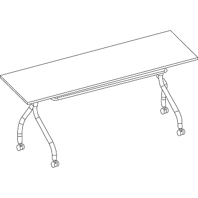 Lorell Flip Top Training Table (LLR59517)