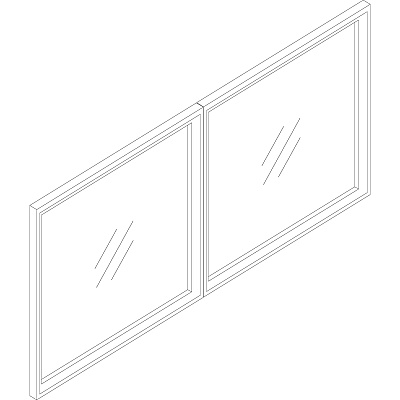 Lorell Essentials Series Wall-Mount Hutch Door Kit (LLR59575)
