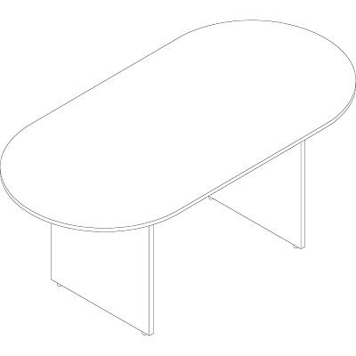 Lorell Essentials Oval Conference Table (LLR69988)