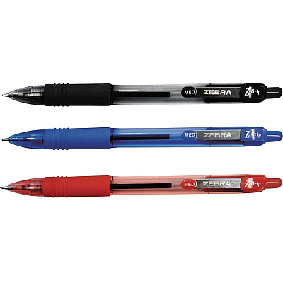 Zebra Z-Grip Retractable Ballpoint Pens (ZEB22048)