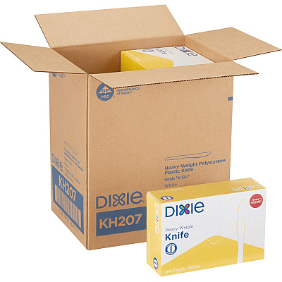 Dixie Heavyweight Disposable Knives Grab-N-Go by GP Pro (DXEKH207CT)