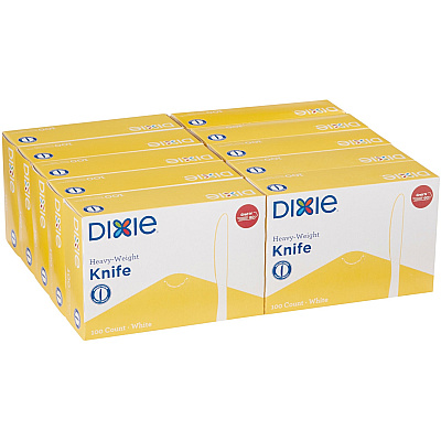 Dixie Heavyweight Disposable Knives Grab-N-Go by GP Pro (DXEKH207CT)