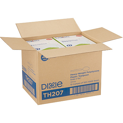 Dixie Heavyweight Disposable Teaspoons Grab-N-Go by GP Pro (DXETH207CT)