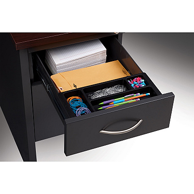 Lorell Fortress Modular Series Double-Pedestal Desk (LLR79140)