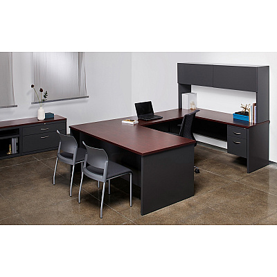 Lorell Fortress Modular Series Left-Pedestal Desk (LLR79150)