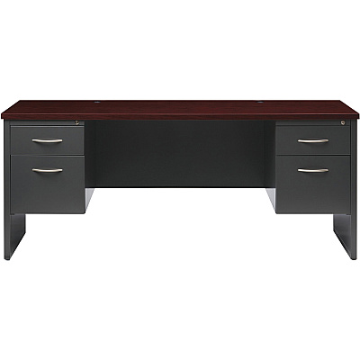 Lorell Fortress Modular Series Double-pedestal Credenza (LLR79158)