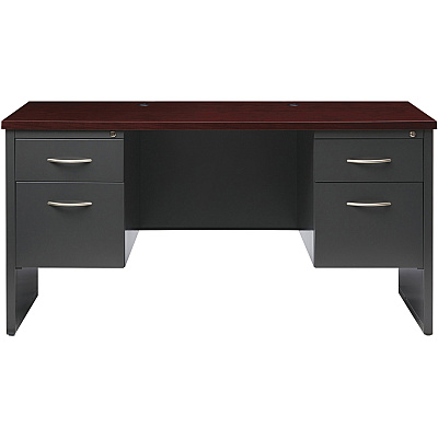 Lorell Fortress Modular Series Double-pedestal Credenza (LLR79160)