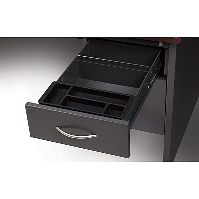 Lorell Fortress Modular Series Right-pedestal Credenza (LLR79162)