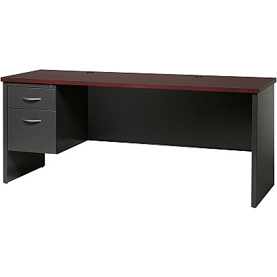Lorell Fortress Modular Series Left-pedestal Credenza (LLR79164)