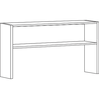Lorell Fortress Modular Series Stack-on Hutch (LLR79168)