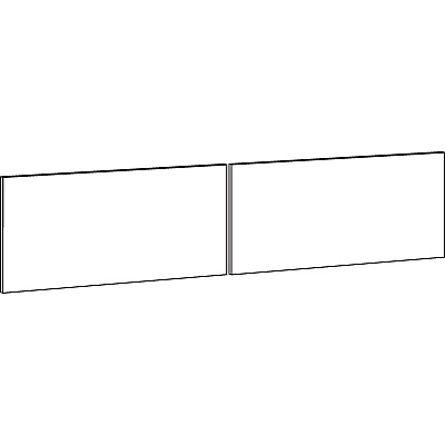 Lorell Fortress Modular Series Stack-On Hutch Door Kit (LLR79173)