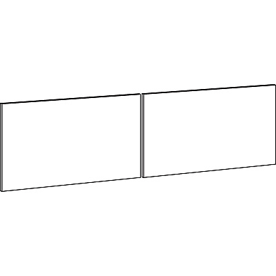 Lorell Fortress Modular Series Stack-On Hutch Door Kit (LLR79175)