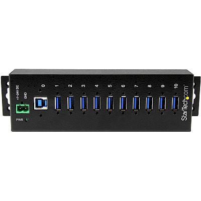 StarTech 10 Port Industrial Usb 3.0 Hub - Metal (ST1030USBM)