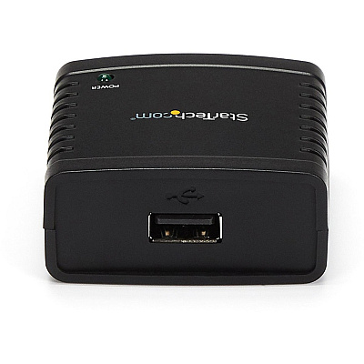 StarTech 10/100mbps Ethernet To Usb 2.0 Network Lpr Print Server - Usb Print Server With 10base-t/100base-tx Auto-sensing - Supports Lpr Network Printing (PM1115U2)