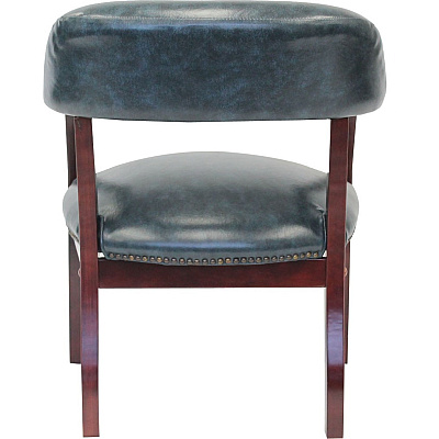 BOSS Captain's Chair In Blue Vinyl (B9540BE)