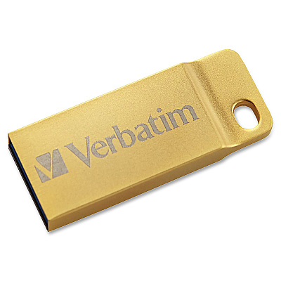 Verbatim 16GB Metal Executive USB 3.0 Flash Drive - Gold (99104)