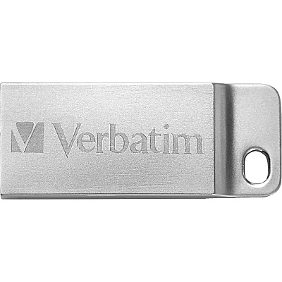 Verbatim 32GB Metal Executive USB Flash Drive - Silver (98749)