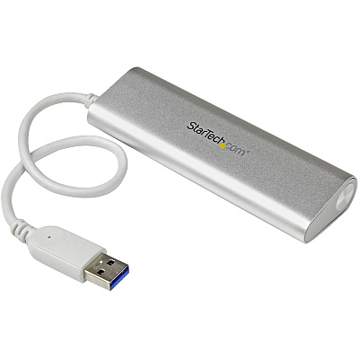 StarTech 4-port Usb Hub, Usb A To 4x Usb-a Ports, Usb 5gbps, Bus-powered, Portable Laptop Usb 3.0 Hub (ST43004UA)